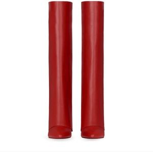 Brand new Identità boots rafaela red leather